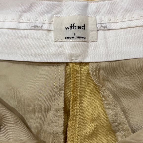 Wilfred Effortless Linen pants - size 6 - wheat (pale yellow-beige) - Picture 2 of 3